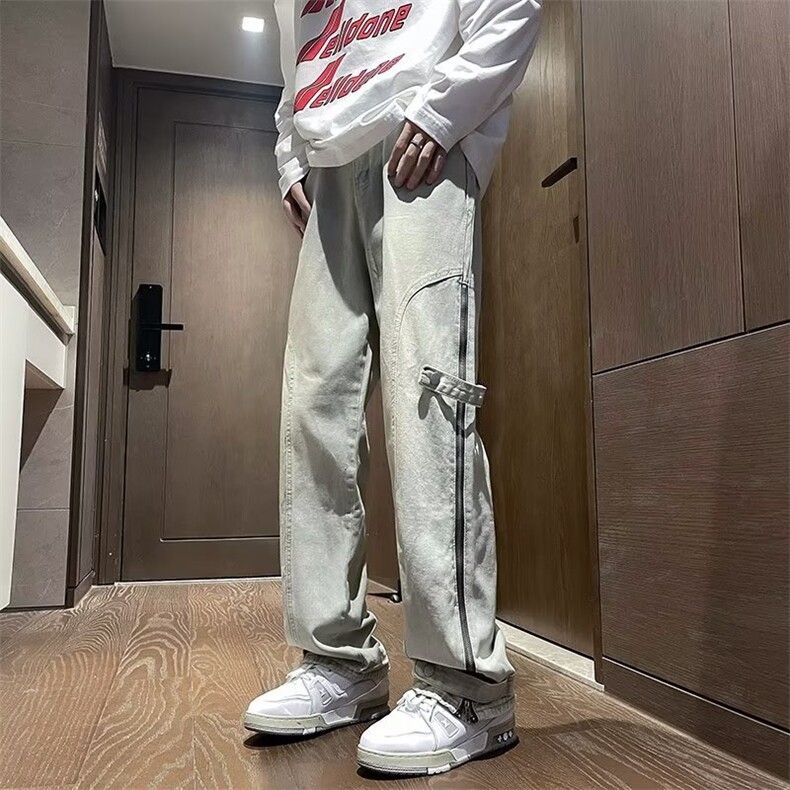 美式牛仔裤男款秋季长裤潮 N8033 P60图片