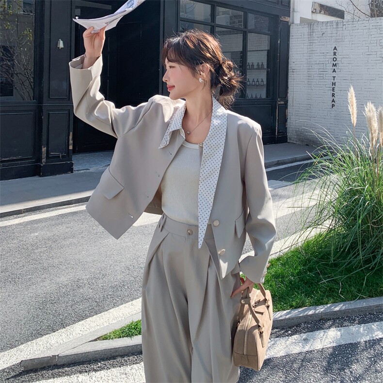 26春新款现-轻熟风韩系高级感西装两件套2621-P185K298,女装套装/套裙,2B190