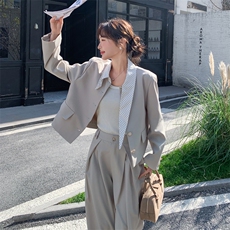 26春新款现-轻熟风韩系高级感西装两件套2621-P185K298，女装套装/套裙，2B190