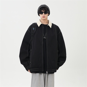 2025春休闲痞帅工装翻领夹克潮流外套得物二开XZ301b-2-JK2585P78图片