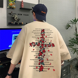 量大优 供视频 220克美式短袖t恤T2266得物直播有280克品质图片