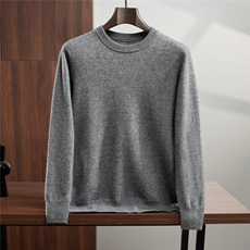 2025年秋季套头圆领青春流行时尚百搭，男装针织衫/毛衣，蒂暖羊绒
