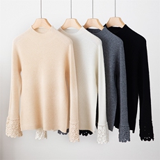 新款女士毛衣时尚百搭显瘦保暖针织衫，女装针织衫/毛衣，佰米娇羊绒