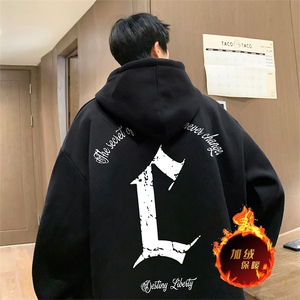 直播品质500克重磅秋冬美式加绒加厚卫衣外套H1369常规P35加绒P40图片