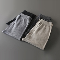 2025年秋季新款百搭男士加厚保暖棉裤，男装棉裤，片语羊绒