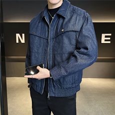 新标90羽绒服男冬季2025新款牛仔外套A313-5551-P235有报告，男装工装外套，电商A313