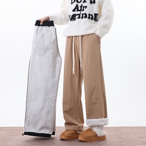 美式复古秋冬加绒棉裤男款休闲裤直筒长裤子K0884-P42,男装棉裤,星座308B-2