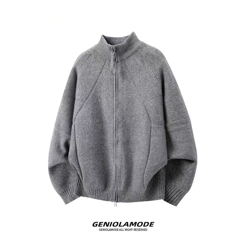 1506-1/GM1120/P60开衫毛衣秋冬轻熟风百搭简约拉链休闲外套1,男装针织衫/毛衣,星座1506A
