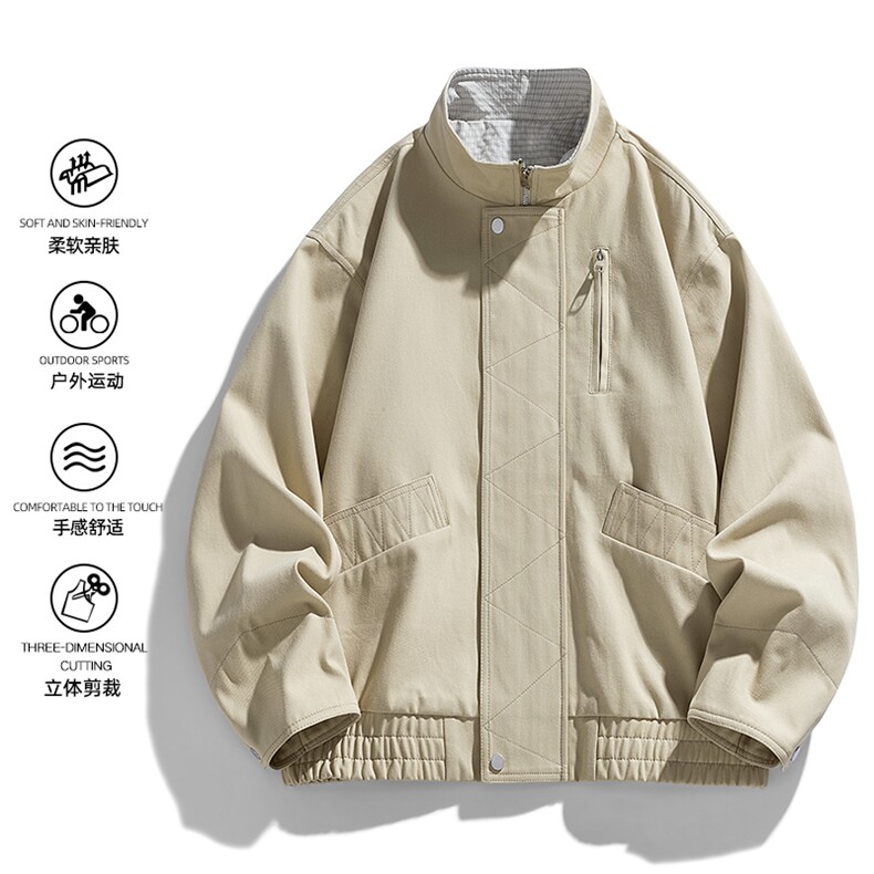 美式vintage豹纹衬衫夹克牛仔短袖外套设计感JK02528-P90,男装衬衫,星座308B-2