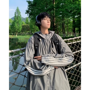 防晒衣男女夏季防晒真抽绳轻薄户外休闲皮肤衣外套潮 W9311图片