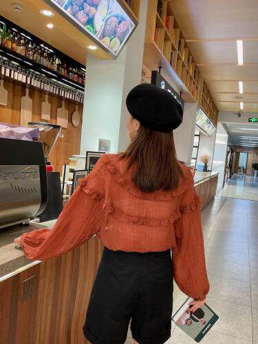 秋季新款木耳领上衣，其它，斐伦缇娜