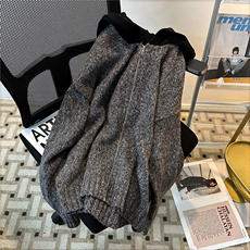 灰色连帽开衫毛衣男秋冬潮牌cleanfit针织外套M8904-P65，男装针织衫/毛衣，星座1001-1