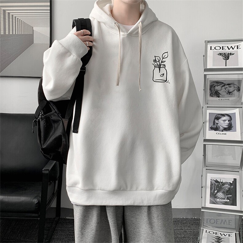 连帽卫衣男大码胖子帽衫大号运动服WY2430-P35图片