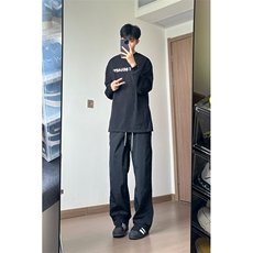 24ins春夏季简约时尚百搭速干休闲直筒裤-BK2404-P50，男装休闲裤，星座1002-1