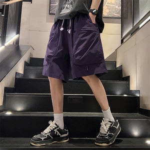 新款工装短裤男潮牌ins休闲裤宽松大码中裤五分裤D0606-P46