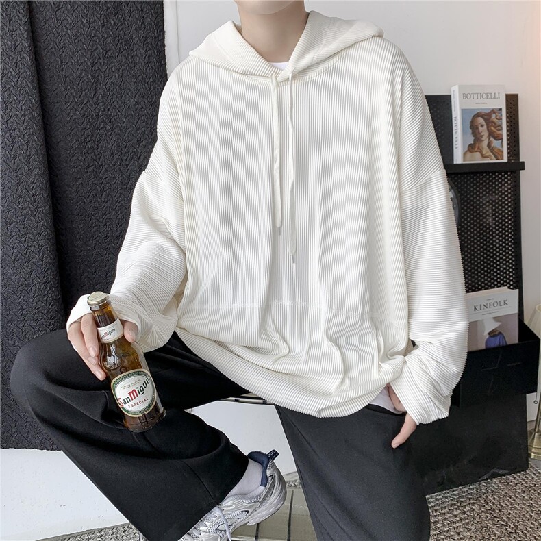 秋装新款港风情侣褶皱卫衣套头连帽衫宽松外套休闲日系H209/P55,女装短外套,钱塘713