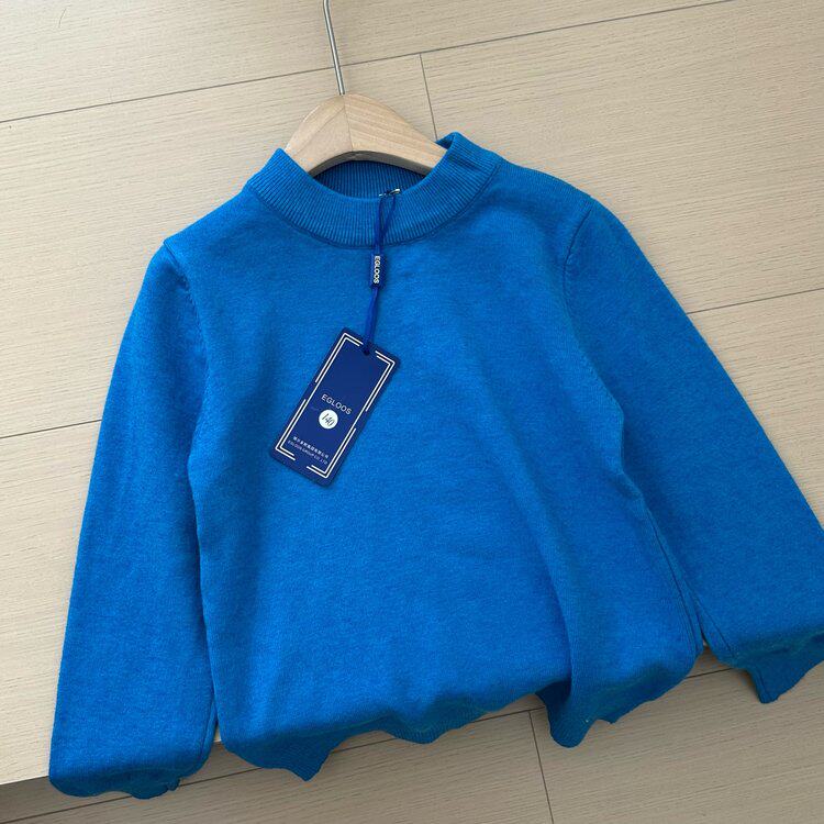 2025时尚百搭通勤简约休闲儿童半高领毛衣，童装卫衣/绒衫，沐策羊绒