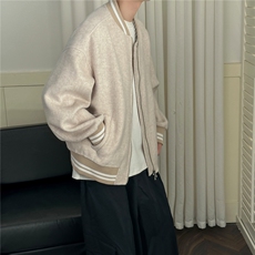 现货羊毛呢料外套男宽松休闲棒球服A351-AJ2641-P115控188，女装短外套，电商A351