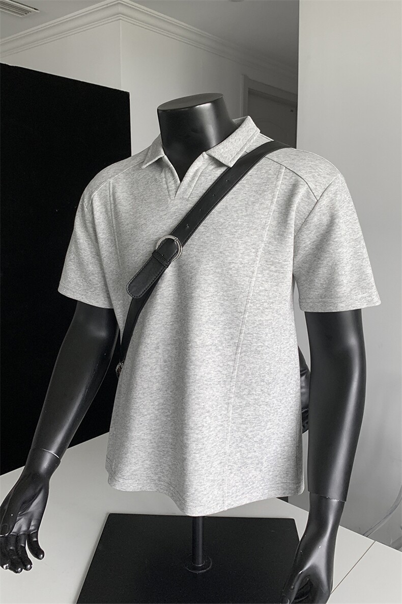 现货主推POLO衫夏季短袖翻领半袖上衣cleanfit正肩t恤衫S419特28,男装T恤,电商A233-1