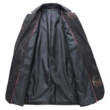 2021新款男式休闲西装修身西服外套男装便西上衣QT5030/832p90，男装西服，电商A012