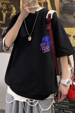 夏上新2023中性风时尚纯印花短袖T恤男女同款1166-P38控价58，男装T恤，电商A441-1
