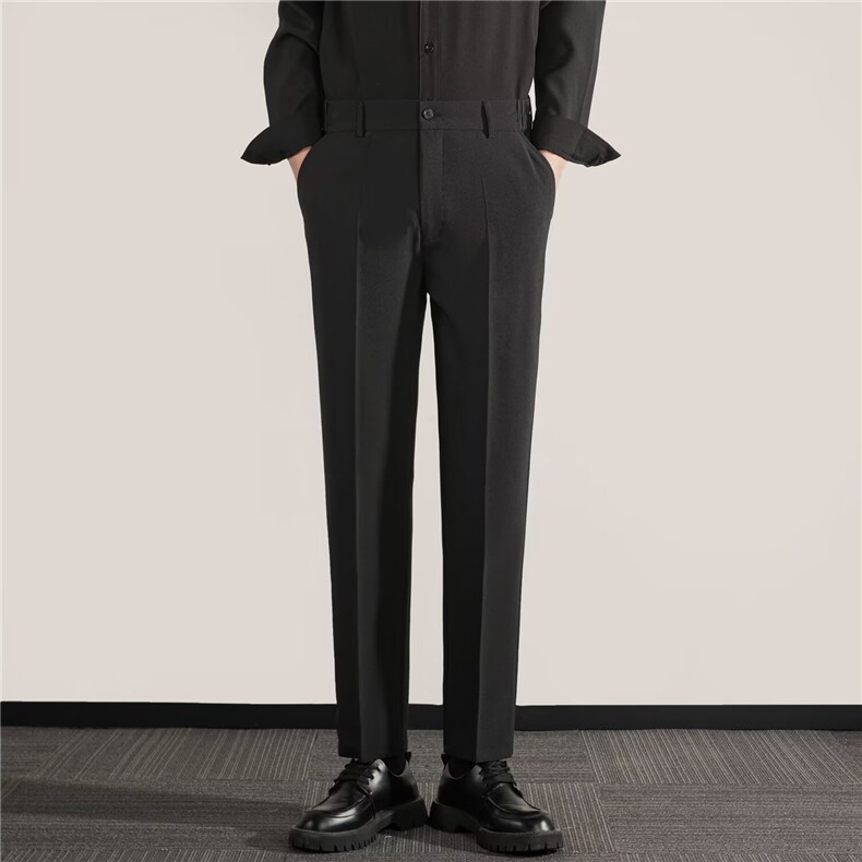 直筒垂感西装裤春季新款男士九分裤免烫休闲西裤男长裤子K844，男装西裤，星座1116A-2（原606A-1）