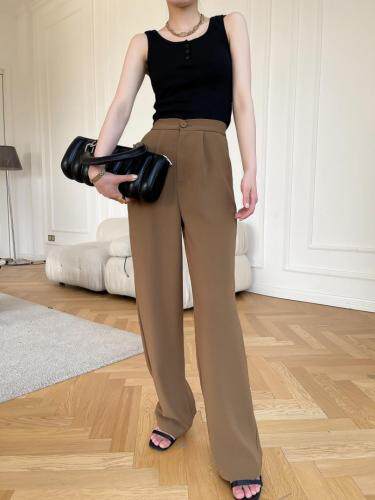 【新款】高腰直筒西装裤，女装休闲裤，LION&CAT(2F)