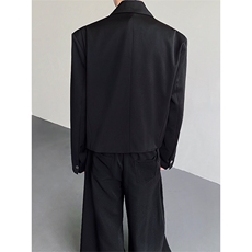 韩系通勤穿搭短款西装外套男士cleanfit痞帅休闲西服XZ12P115，男装西服，星座512-1（原513-3）