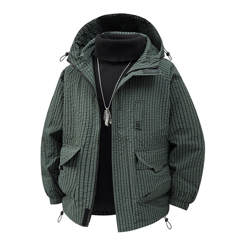 秋季户外连帽夹克男外套男女同款DSA157B-JK7811-P75,男装夹克,电商A157B