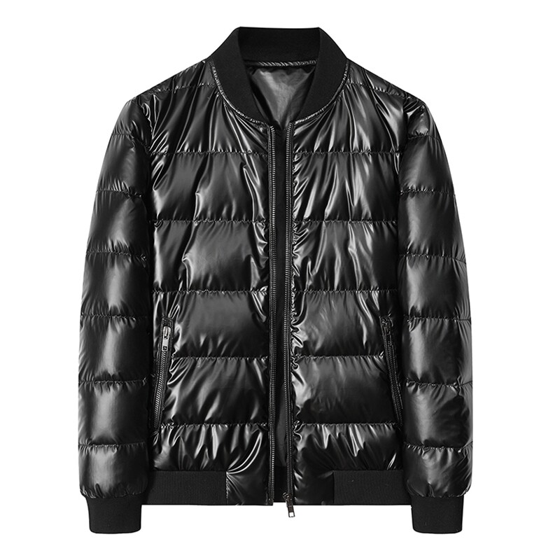 2023新款羽绒服男短款亮面加厚冬季百搭潮流情侣装白鸭绒外套,男装羽绒服,电商B212（原钱塘6029）