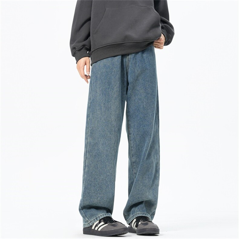 美式直筒牛仔裤男水洗长裤子A080-9261-常规P35加绒P45控68/78，男装牛仔裤，电商A080