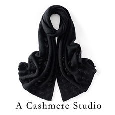 冬季反正针镂空围巾时尚百搭通勤简约休闲，围巾，蒙娇羊绒