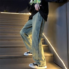 牛仔裤男夏季潮大码休闲裤子黄泥CT002P43，男装牛仔裤，星座1116-2