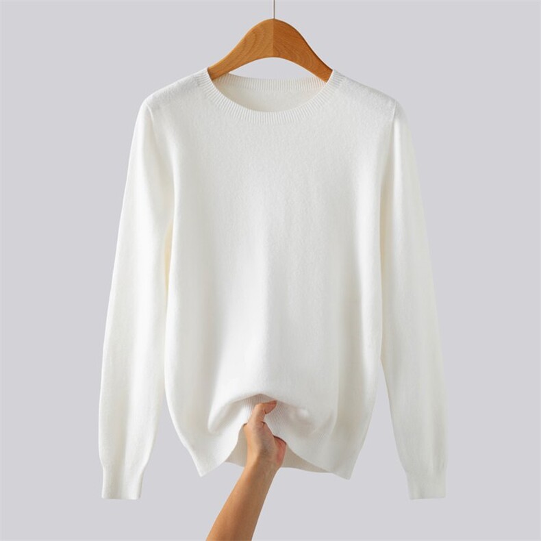 2025年秋季新款百搭男士圆领长袖针织衫，男装针织衫/毛衣，众美斯特