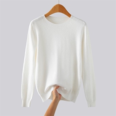 2025年秋季新款百搭男士圆领长袖针织衫，男装针织衫/毛衣，众美斯特