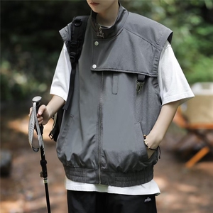 a894 p70秋季日系复古外套男2024新款小众设计感拼接撞色夹图片
