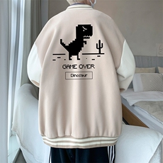 摇粒绒棒球服男大码开衫卫衣男夹克BF86315-P65，男装夹克，电商A040