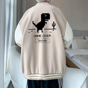 摇粒绒棒球服男大码开衫卫衣男夹克 BF86315-P65图片