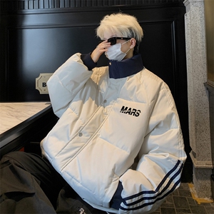 ！2025冬季新款男士撞色棉服加厚保暖情侣棉衣MY209特P80图片