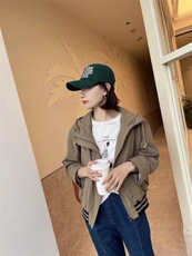 2025百搭时尚散步女孩圆领五分袖，女装T恤，湘姗