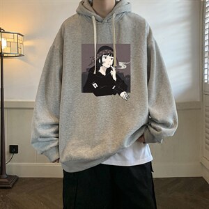 纯棉连帽卫衣男大码运动帽衫宽松薄WY2122-P35 加绒款-P40图片