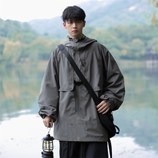 美式机能风宽松夹克外套秋季山系户外防风冲锋衣男装W7909-P72，男装夹克，星座512-4