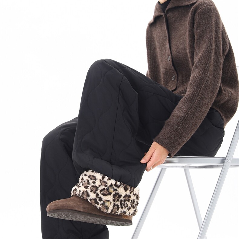 【现货】XZ612-K528-特P53冬季棉裤葫芦纹豹纹羊羔绒滑雪裤，男装棉裤，星座612