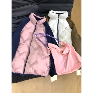 高品 户外情侣P棉气绒服拼接轻薄防泼水棉衣棉服男女 A1074-P118图片