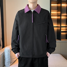 新款户外夹克男撞色翻领外套DSA157B-JK2501-P65，男装夹克，电商A157B