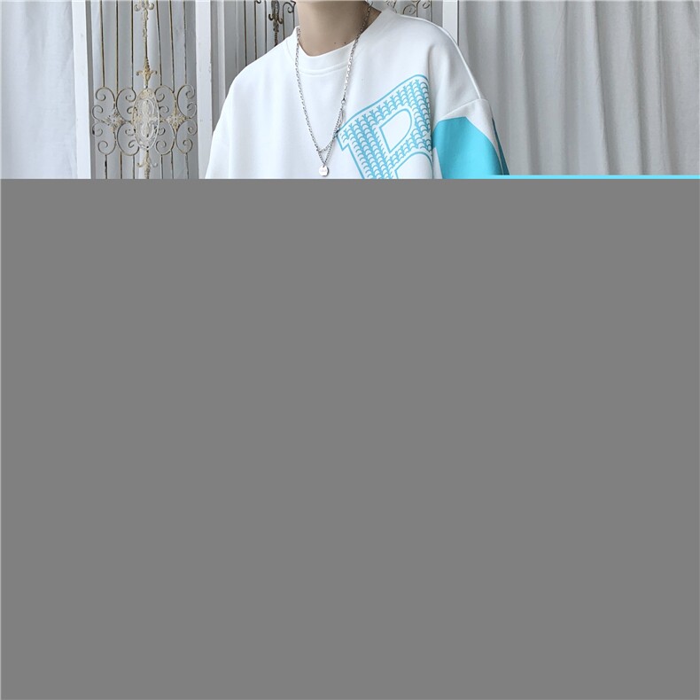 夏季宽松印花套装男T恤短裤两件套大码港风B299-X5339-P70控88,男装牛仔裤,电商A061-1