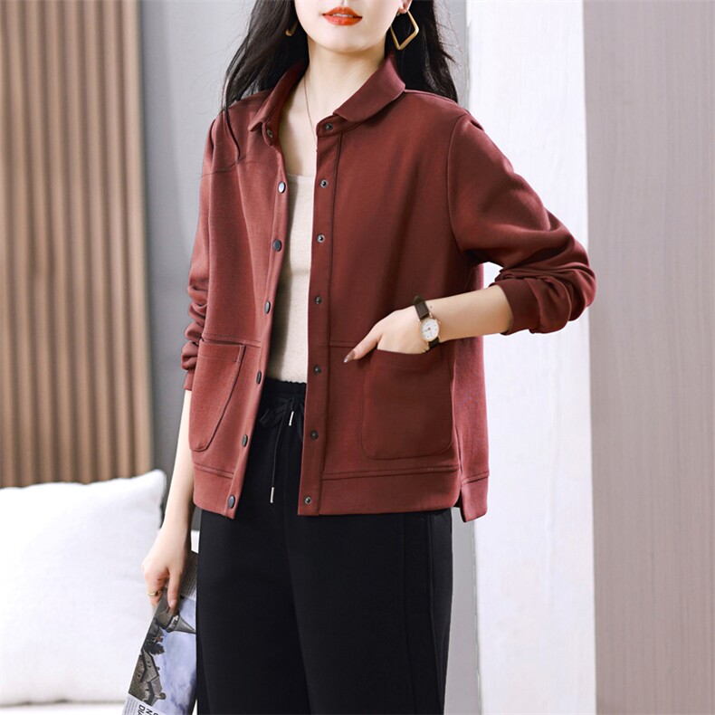 2025春秋休闲简约棒球服短外套新款百搭上衣外套女春,女装短外套,璐依舞