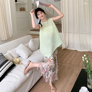 现货！压皱印花度假两件套2C133-9012-P125-K178图片