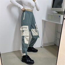 518大码中性工装裤男女长裤子秋装个性束脚裤男女裤，男装休闲裤，星座507