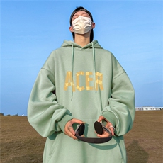 ！秋季重磅宽松大码港风胶带印花连帽卫衣LW35-特p35，男装卫衣，星座508（原C305）